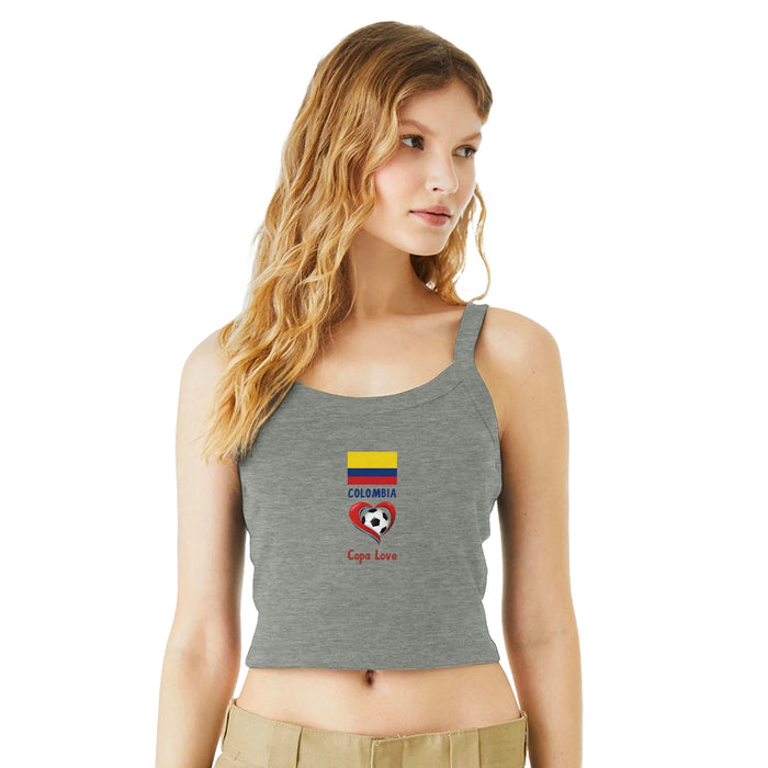 COLOMBIA - Copa Love Women's Ribbed Scoop Tank | Bella + Canvas