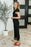 Lace Scoop Neck Dress in Black