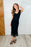 Lace Scoop Neck Dress in Black