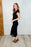 Lace Scoop Neck Dress in Black