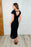 Lace Scoop Neck Dress in Black