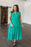 Emerald Tiered Midi Dress