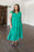 Emerald Tiered Midi Dress