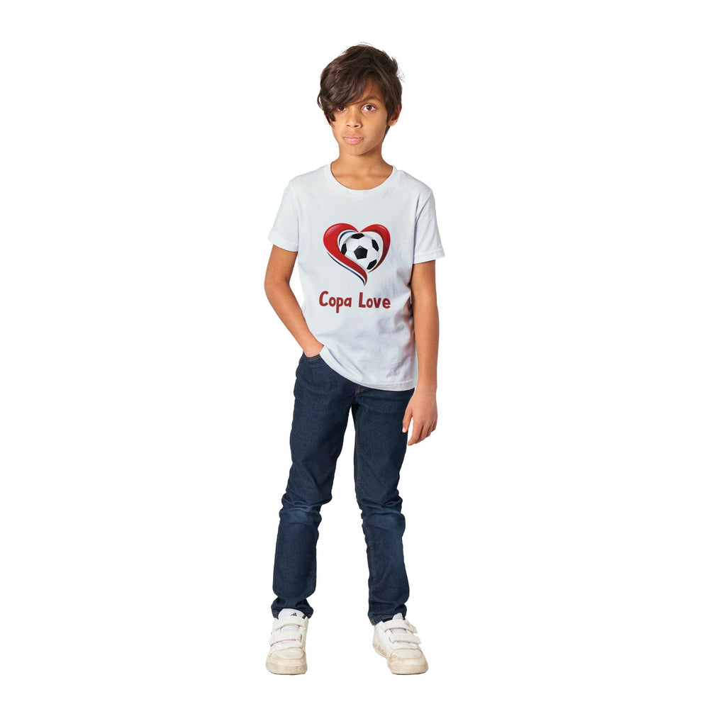 Copa Love Premium Kids T-Shirt: Celebrate Soccer Passion