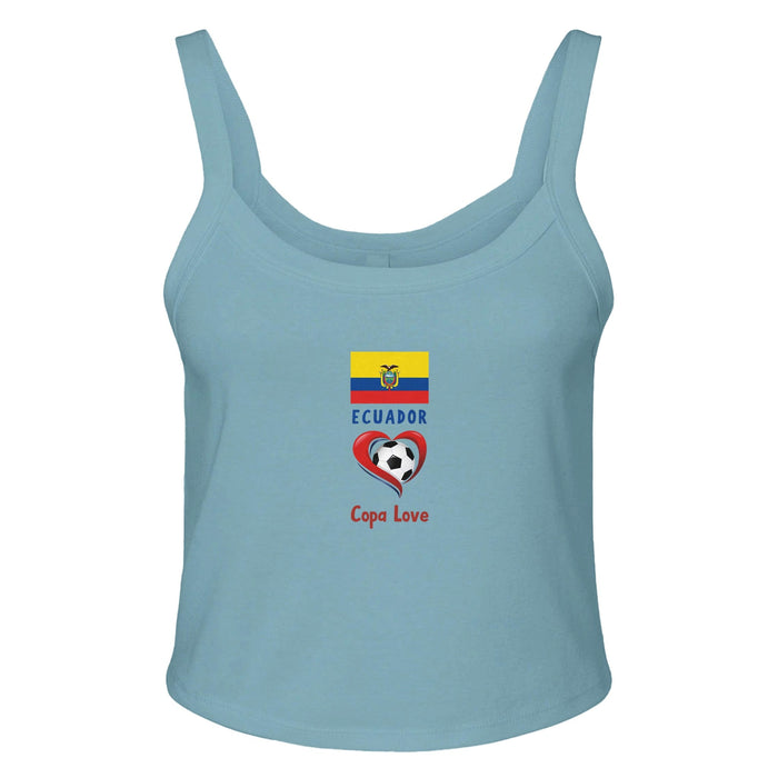ECUADOR - Copa Love Women's Ribbed Scoop Tank | Bella + Canvas