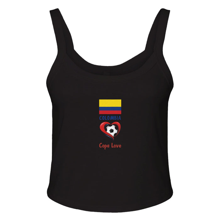 COLOMBIA - Copa Love Women's Ribbed Scoop Tank | Bella + Canvas