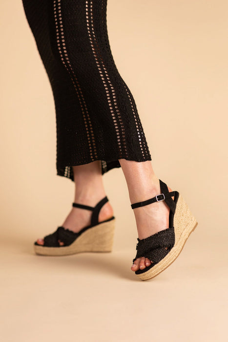 Bella Beautiful Black Wedge