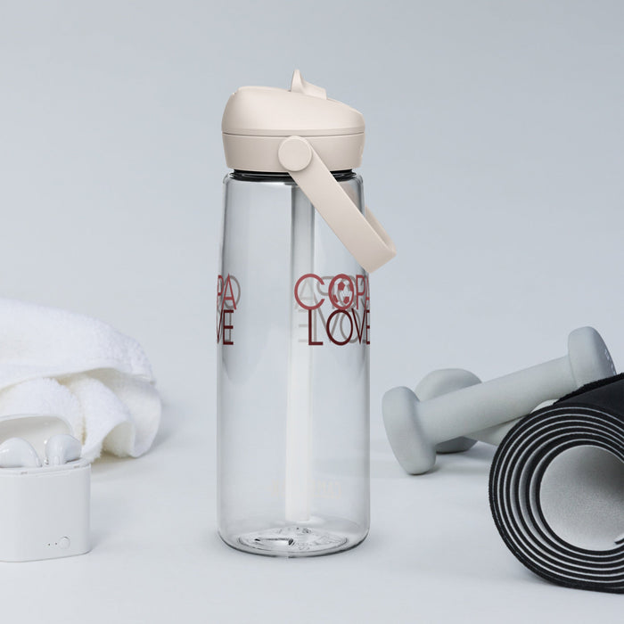 Copa Love - flip straw eco-friendly water bottle
