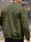 Suede Solid Color Men's Zipper Jacket Casual Retro Long Sleeve Cardigan Coat