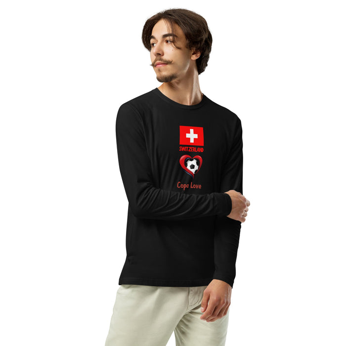SWITZERLAND - Copa Love Premium Long Sleeve Fitted Crew Shirt