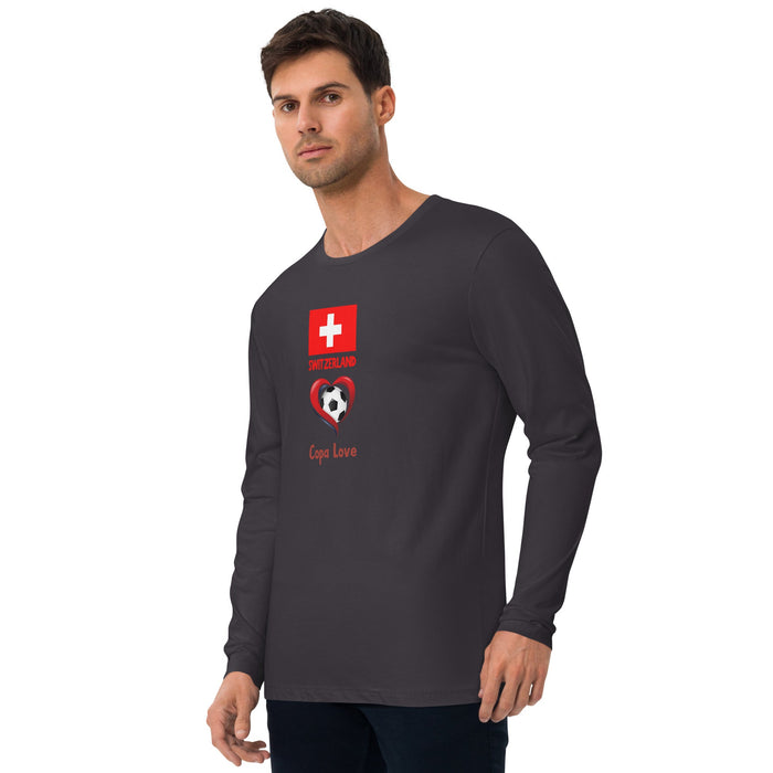 SWITZERLAND - Copa Love Premium Long Sleeve Fitted Crew Shirt