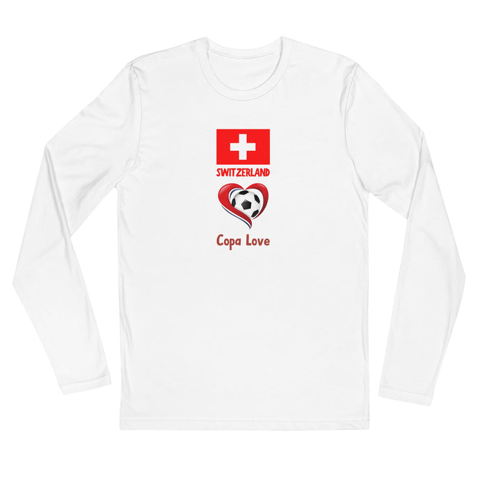 SWITZERLAND - Copa Love Premium Long Sleeve Fitted Crew Shirt