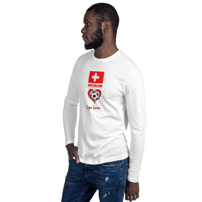 SWITZERLAND - Copa Love Premium Long Sleeve Fitted Crew Shirt