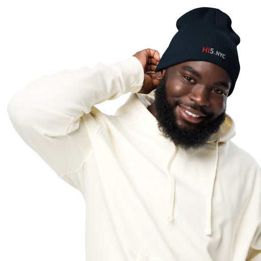 Hi5.NYC organic ribbed beanie