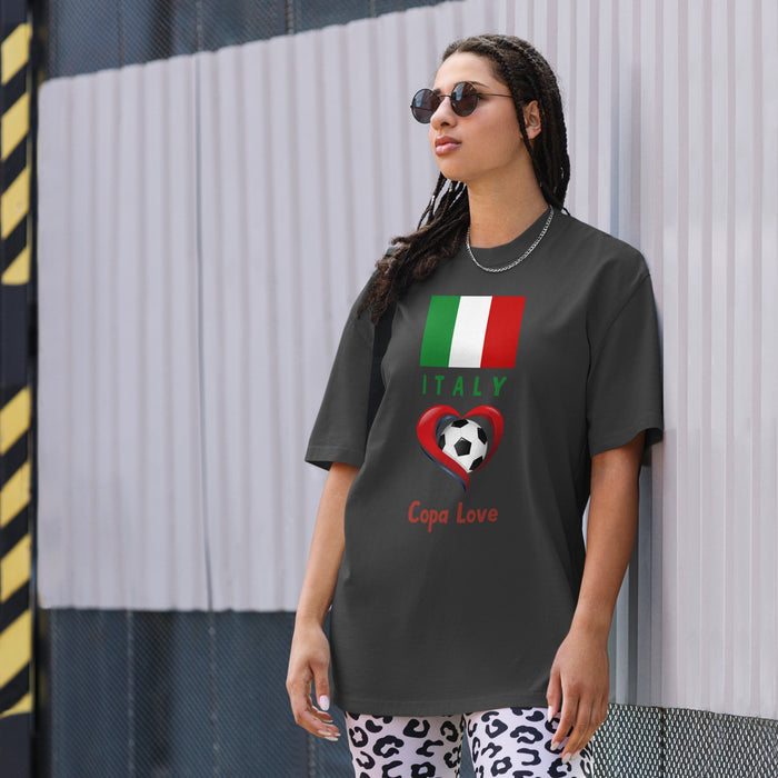 ITALY - Copa Love unisex oversized faded t-shirt