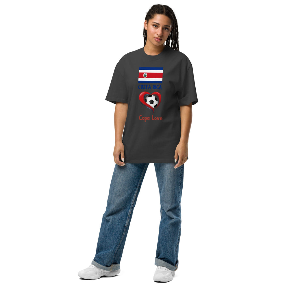 COSTA RICA - Copa Love Unisex Oversized Faded T-Shirt