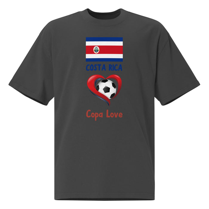 COSTA RICA - Copa Love Unisex Oversized Faded T-Shirt
