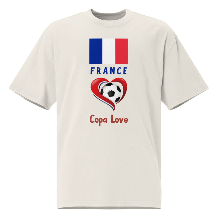 FRANCE - Copa Love unisex oversized faded t-shirt