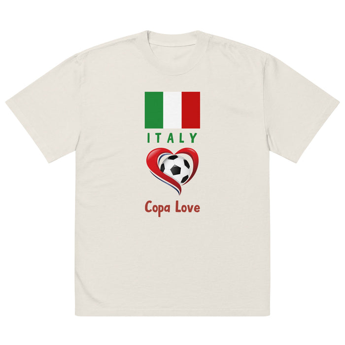 ITALY - Copa Love unisex oversized faded t-shirt
