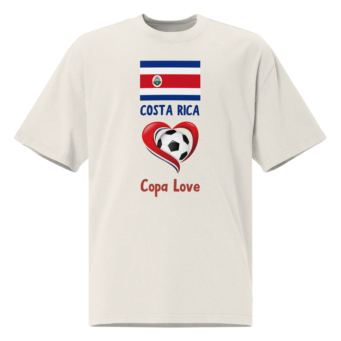 COSTA RICA - Copa Love Unisex Oversized Faded T-Shirt