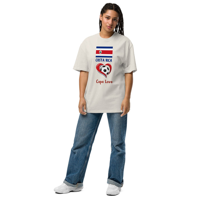 COSTA RICA - Copa Love Unisex Oversized Faded T-Shirt