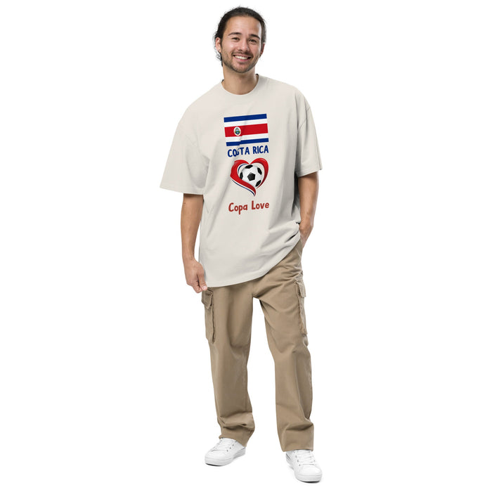COSTA RICA - Copa Love Unisex Oversized Faded T-Shirt