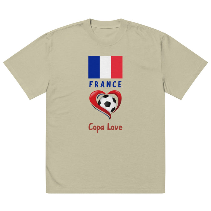 FRANCE - Copa Love unisex oversized faded t-shirt