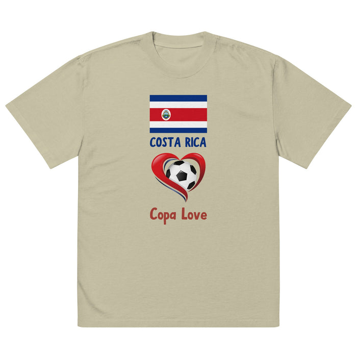 COSTA RICA - Copa Love Unisex Oversized Faded T-Shirt