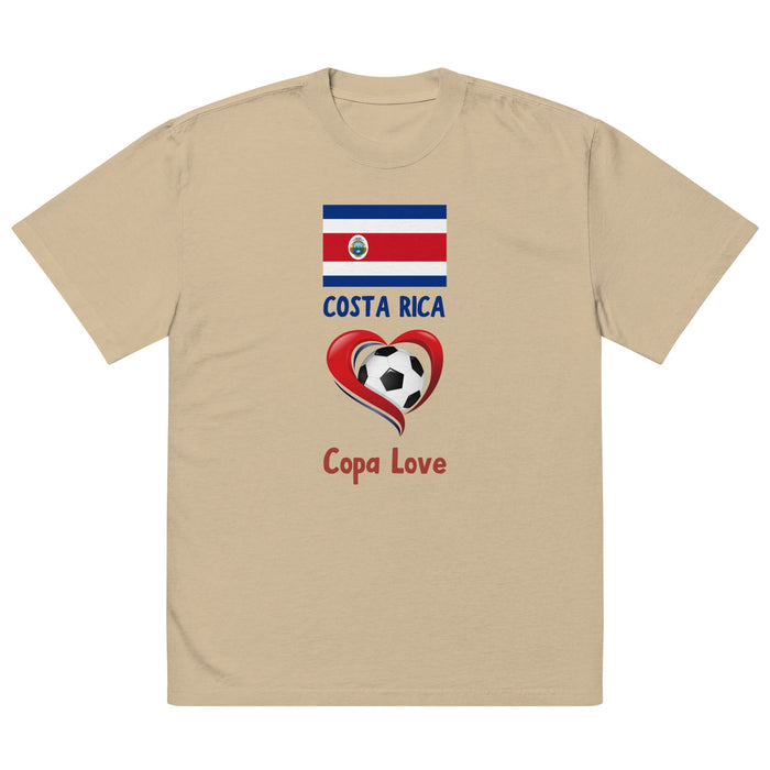 COSTA RICA - Copa Love Unisex Oversized Faded T-Shirt