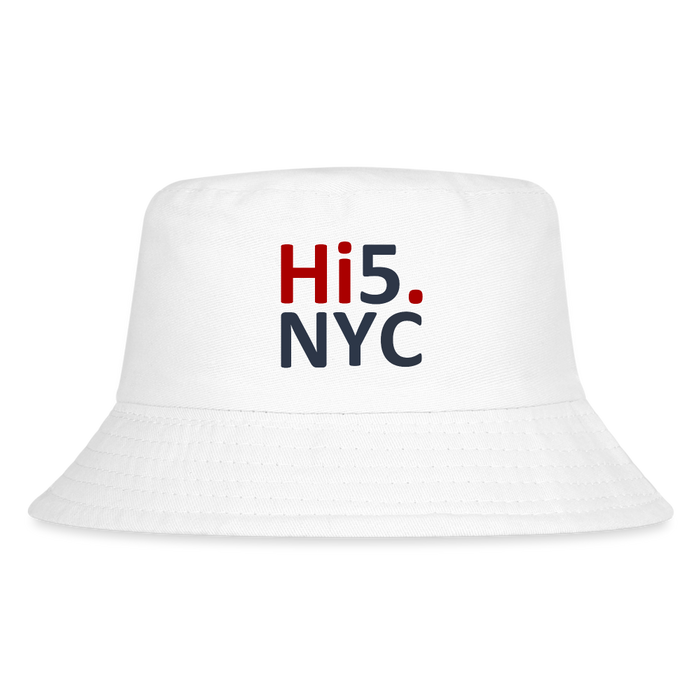 Hi5.nyc Kid's Bucket Hat - white
