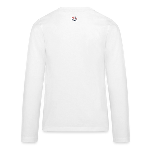 GET HYPED Kids' Premium Long Sleeve T-Shirt - white
