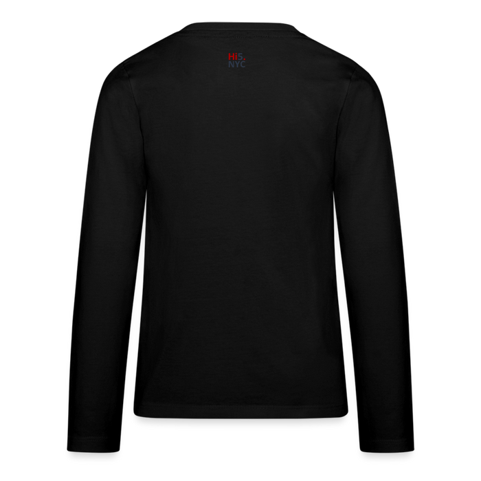 GET HYPED Kids' Premium Long Sleeve T-Shirt - black