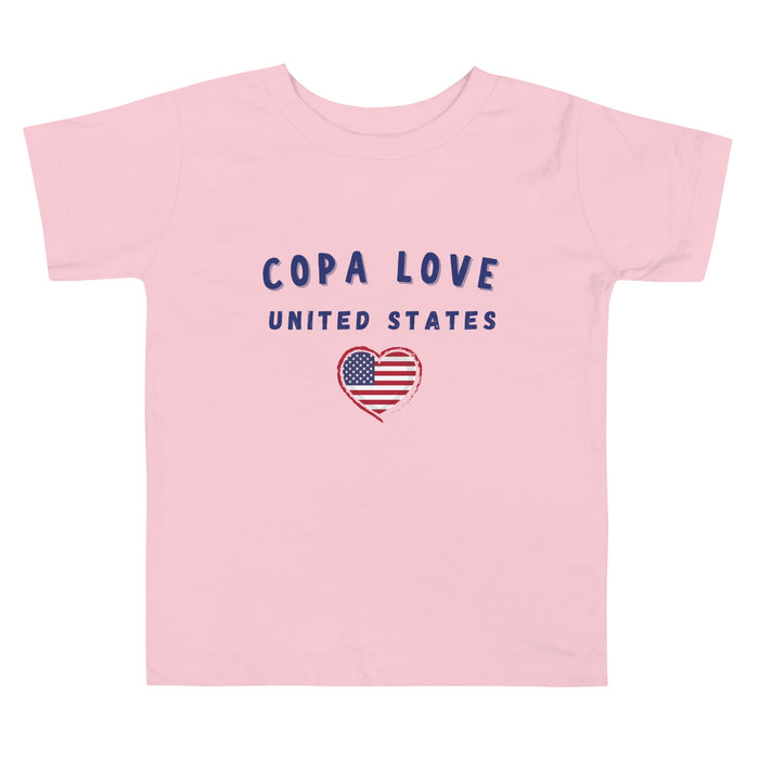 Unites States - Copa Love Toddler Short Sleeve Tee