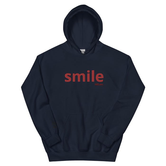 SMILE - Premium Embroidered hoodie by: hi5.nyc