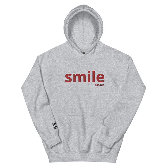 SMILE - Premium Embroidered hoodie by: hi5.nyc