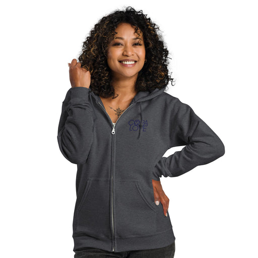 COPA LOVE Unisex Fleece Zip Hoodie – Everyday Comfort Meets Effortless Style