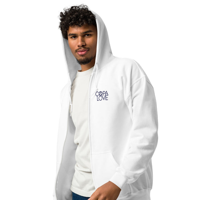 COPA LOVE Unisex Fleece Zip Hoodie – Everyday Comfort Meets Effortless Style