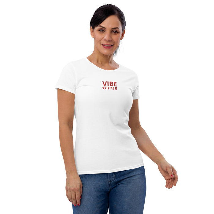 VIBE SETTER premium embroidered short sleeve shirt