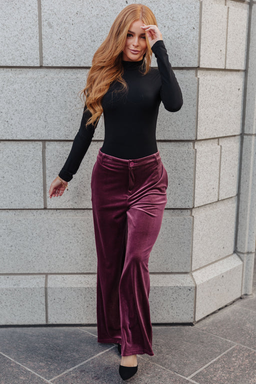 Simple Situation Mock Neck Bodysuit – Sleek, Soft; Stylish