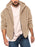 Men's double-sided arctic velvet hooded warm zipper jacket